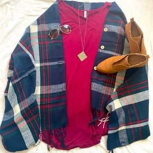 Burgundy tunic